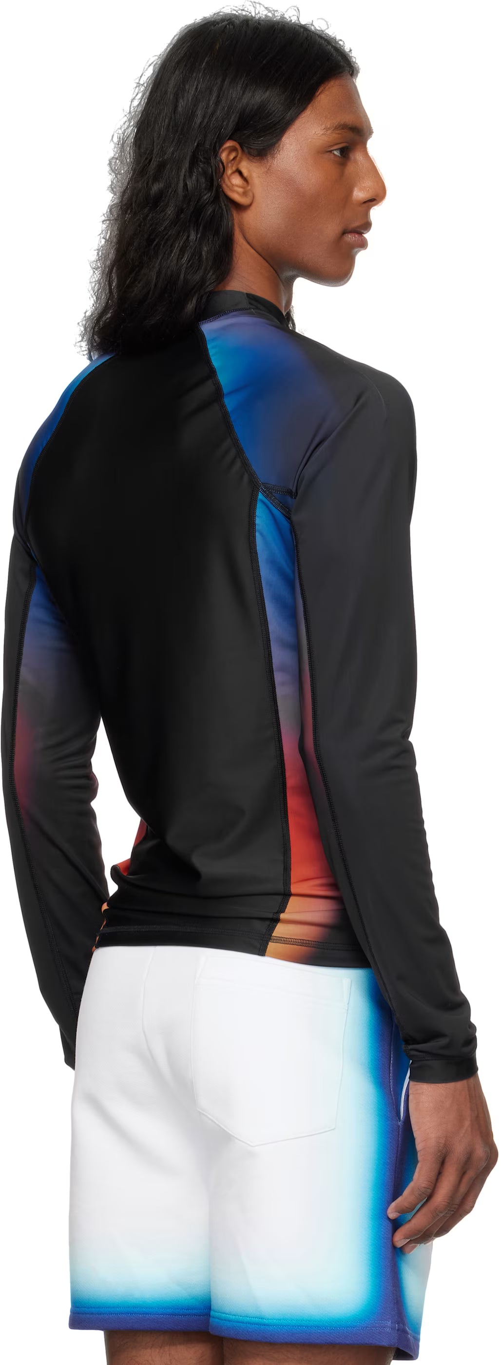 Black Gradient Rash Vest T-shirt