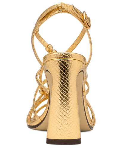 90mm leather heeled sandals