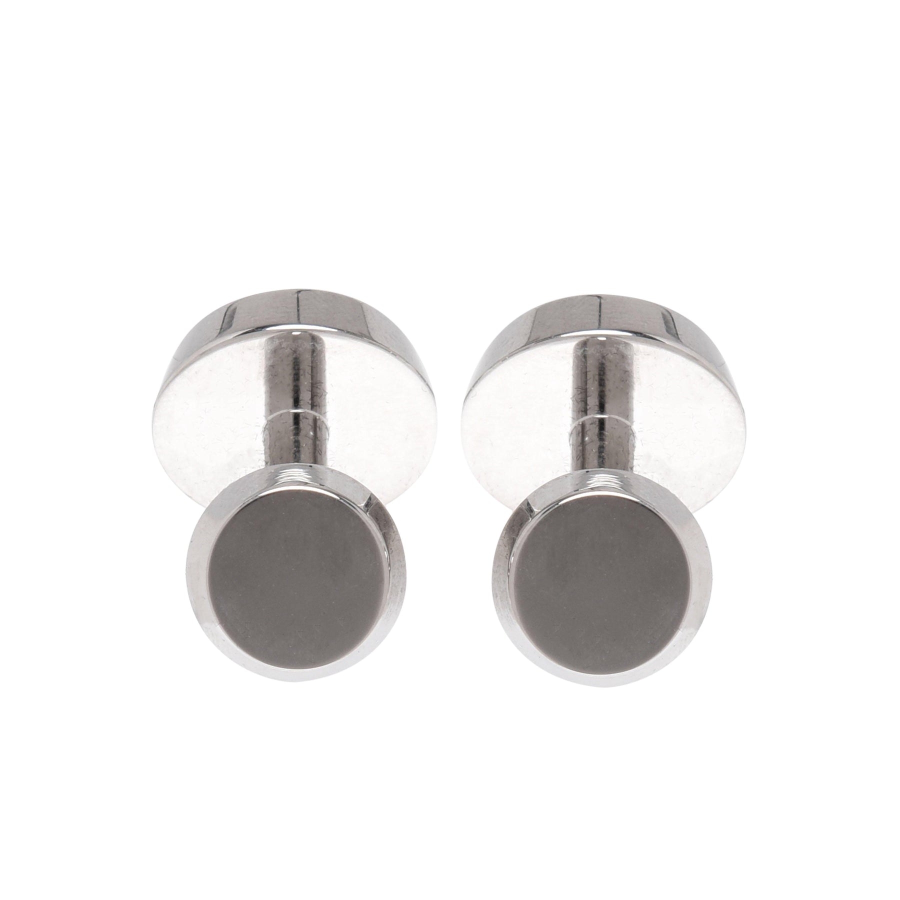 Men's Simony Polished Silver-Tone Cufflinks