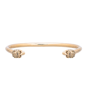 Thin Twin Skull Crystal Bracelet