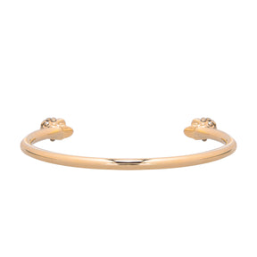 Thin Twin Skull Crystal Bracelet