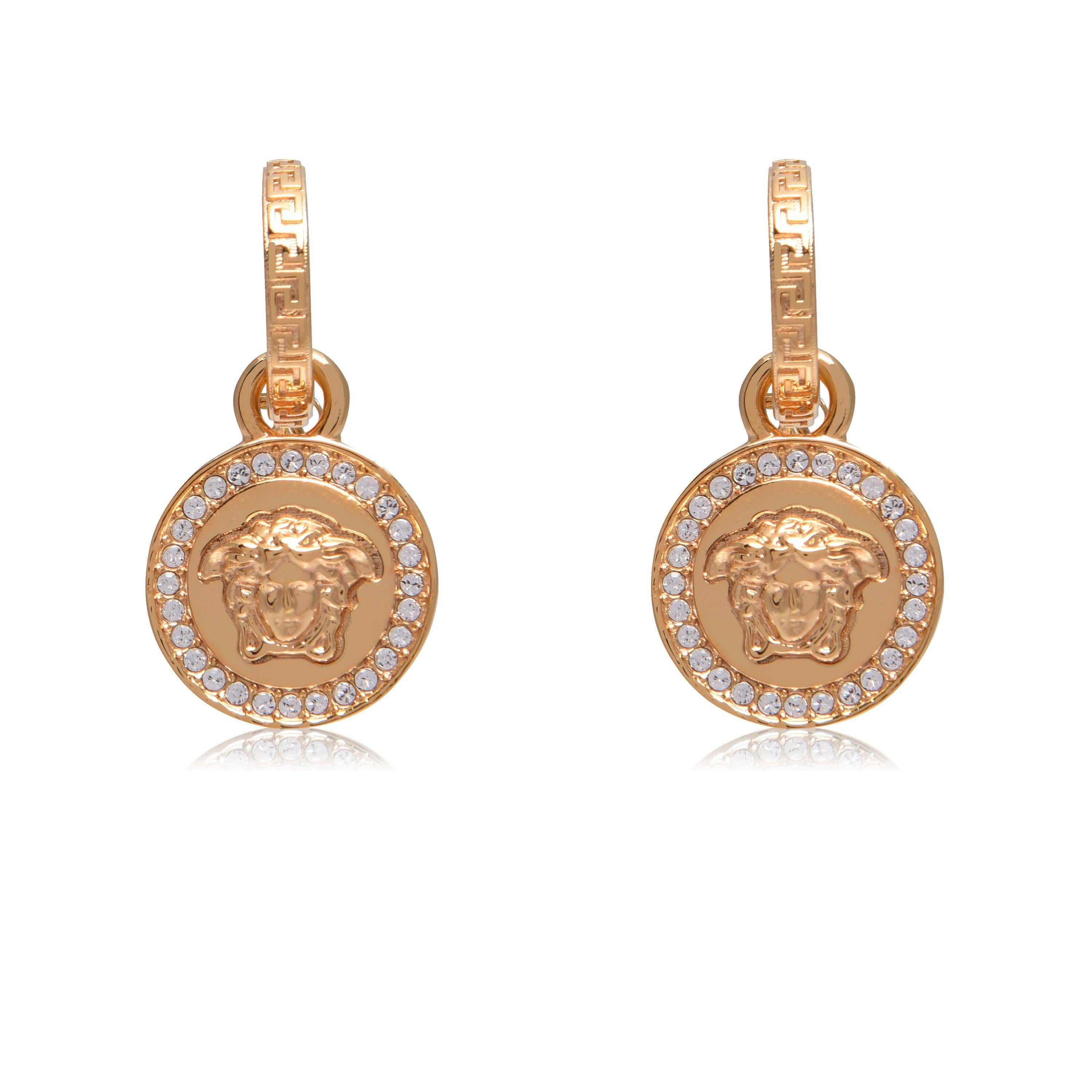 Greca And Medusa Drop Earings