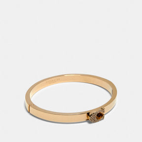 Pave Signature Hinged Bangle