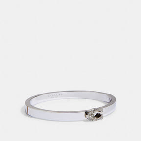 Pave Signature Hinged Bangle