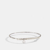 Signature Pave Bar Hinged Bangle