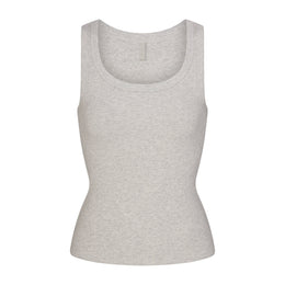 Cotton Rib Scoop Neck Tank