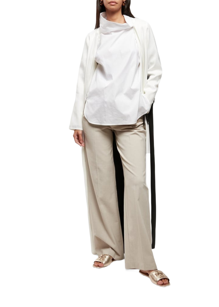 Tory Burch Eleanor Slide in Gold Leather