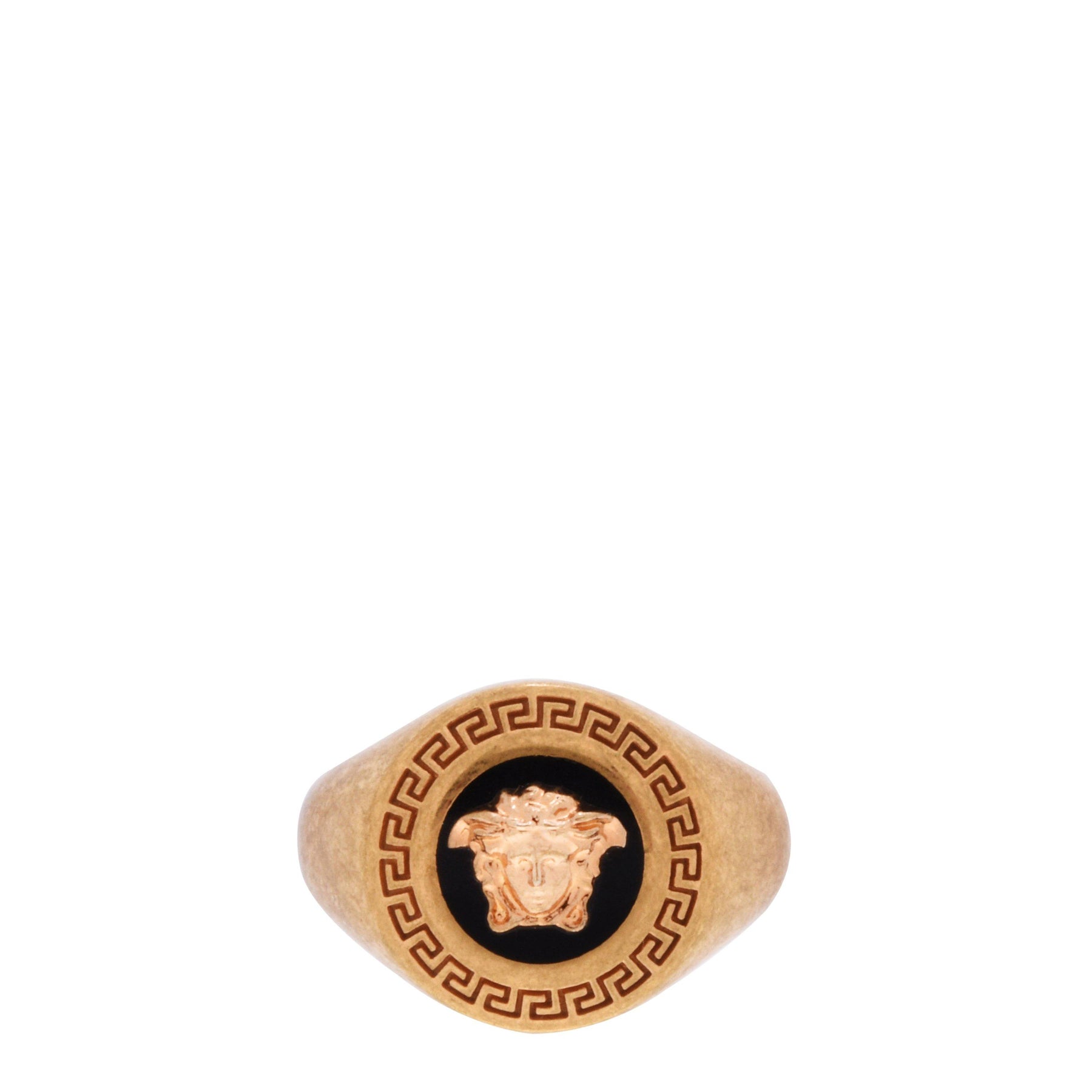Round Medusa Signet Ring