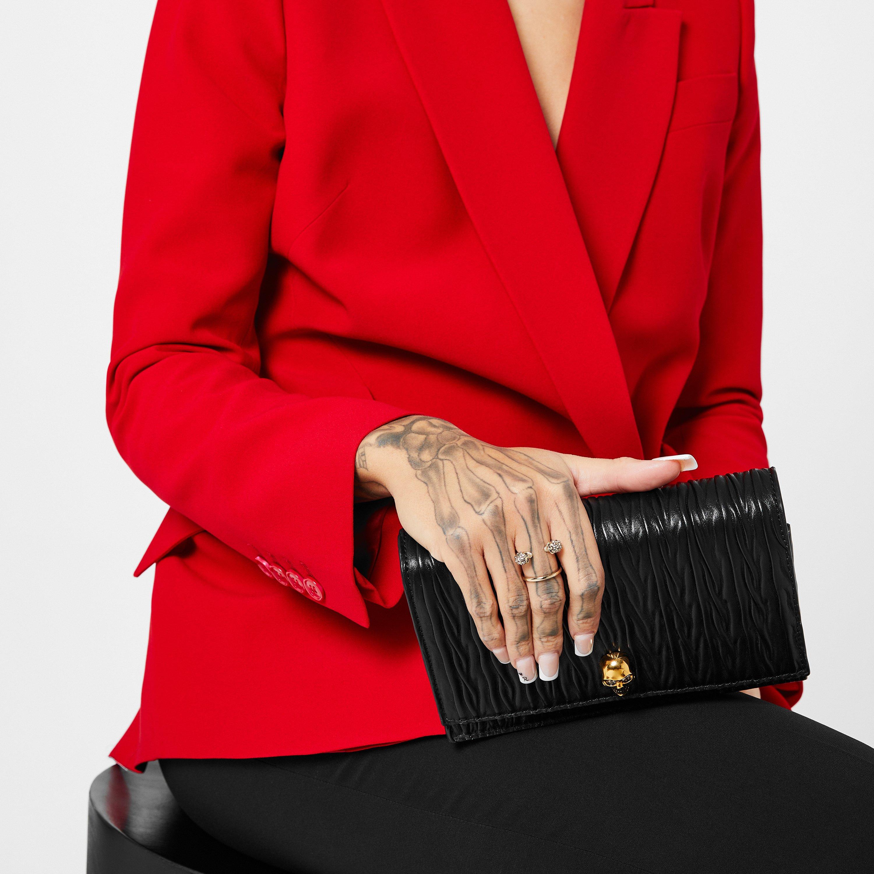 Women's Skull Brass Double Ring