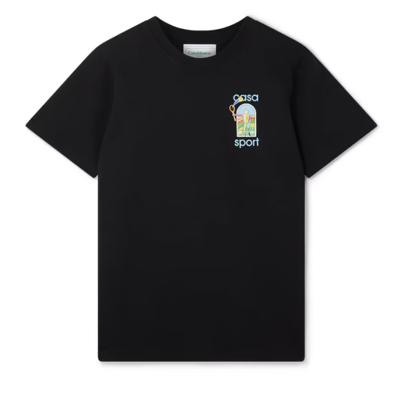 Casablanca Colorful Artistic T-Shirt Black