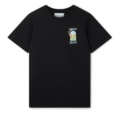 Casablanca Colorful Artistic T-Shirt Black