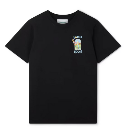 Casablanca Colorful Artistic T-Shirt Black