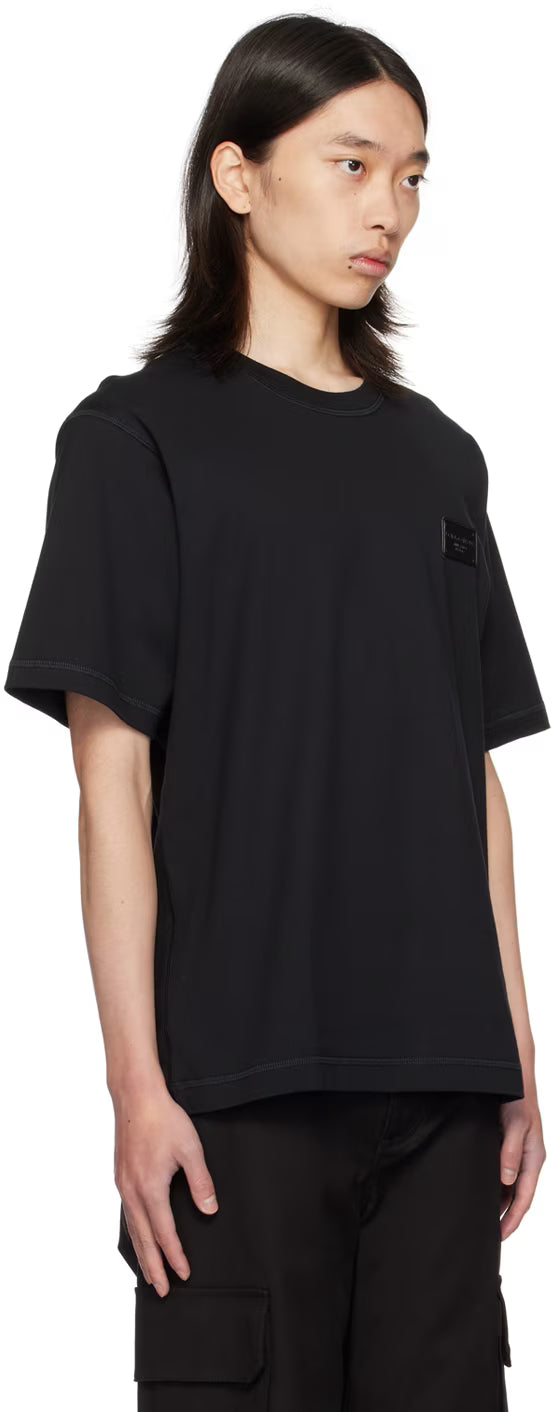 Dolce&Gabbana Black Branded Tag T-Shirt