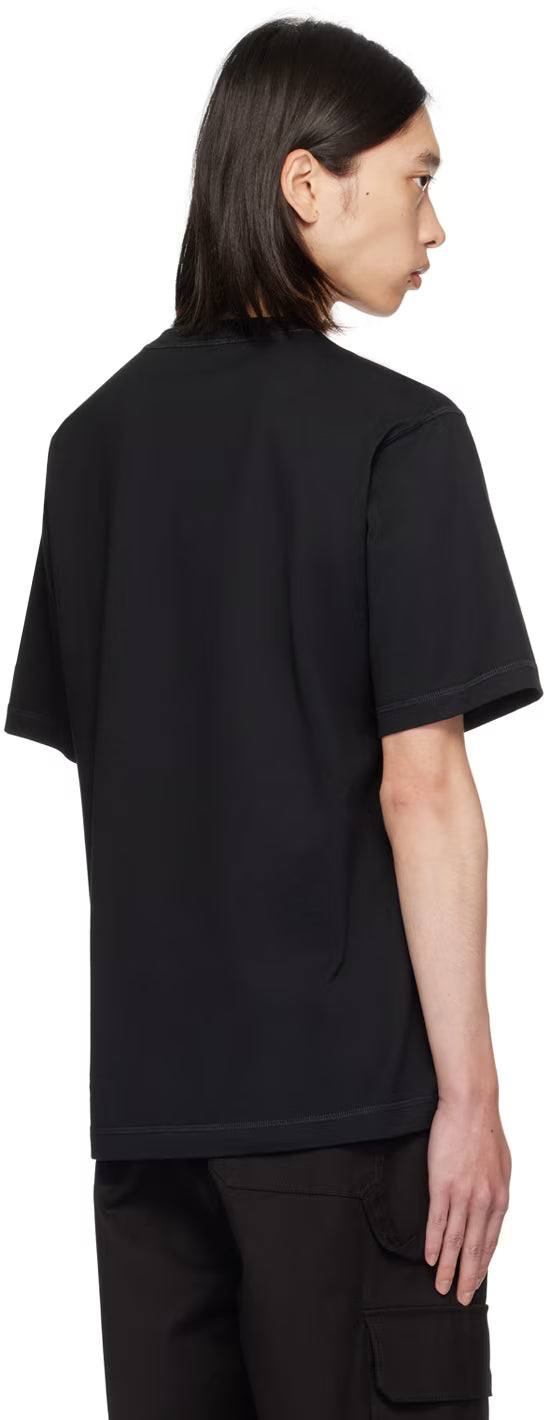 Dolce&Gabbana Black Branded Tag T-Shirt