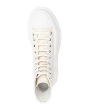 White Tread Slick Man Sneakers