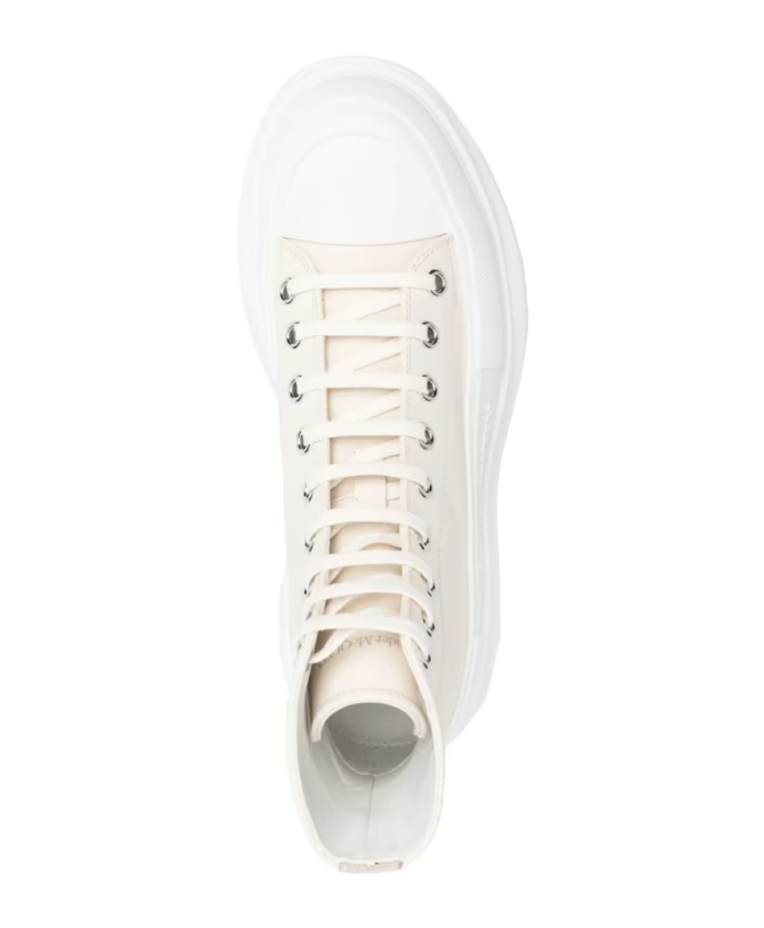 White Tread Slick Man Sneakers