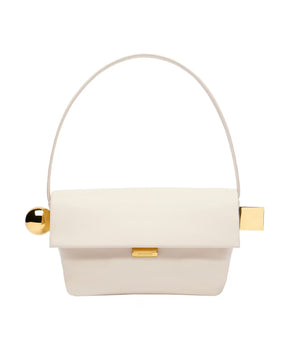 White Lambskin Crossbody Bag