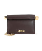 Brown Folded Leather Handbag