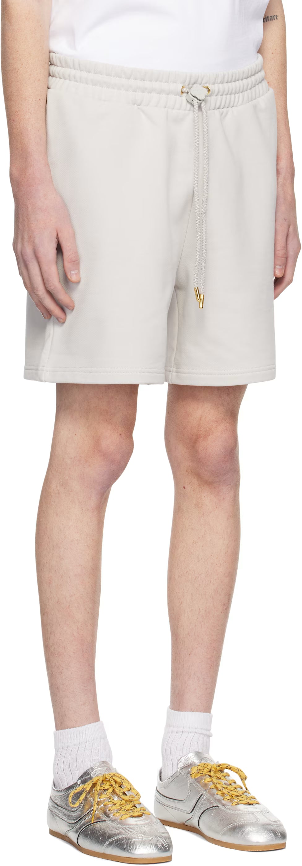 Gray Greek Temple Shorts
