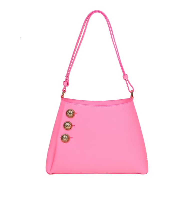 Emblème Coin-button Leather Shoulder Bag