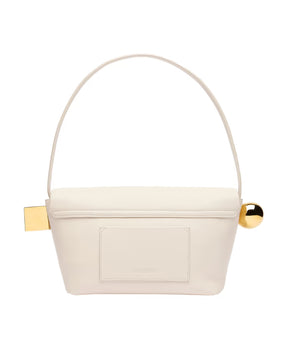 White Lambskin Crossbody Bag