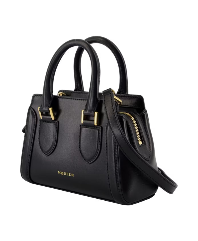 Black Leather Mini Purse Birdee