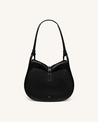 Arla Small Hobo Bag - Black Canvas