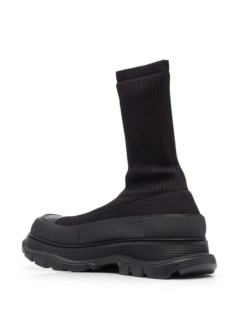 Men’s Chunky Logo Sneakers in Black & White – Made in Italy