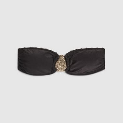 Black Hardwear Bandeau Bikini Top