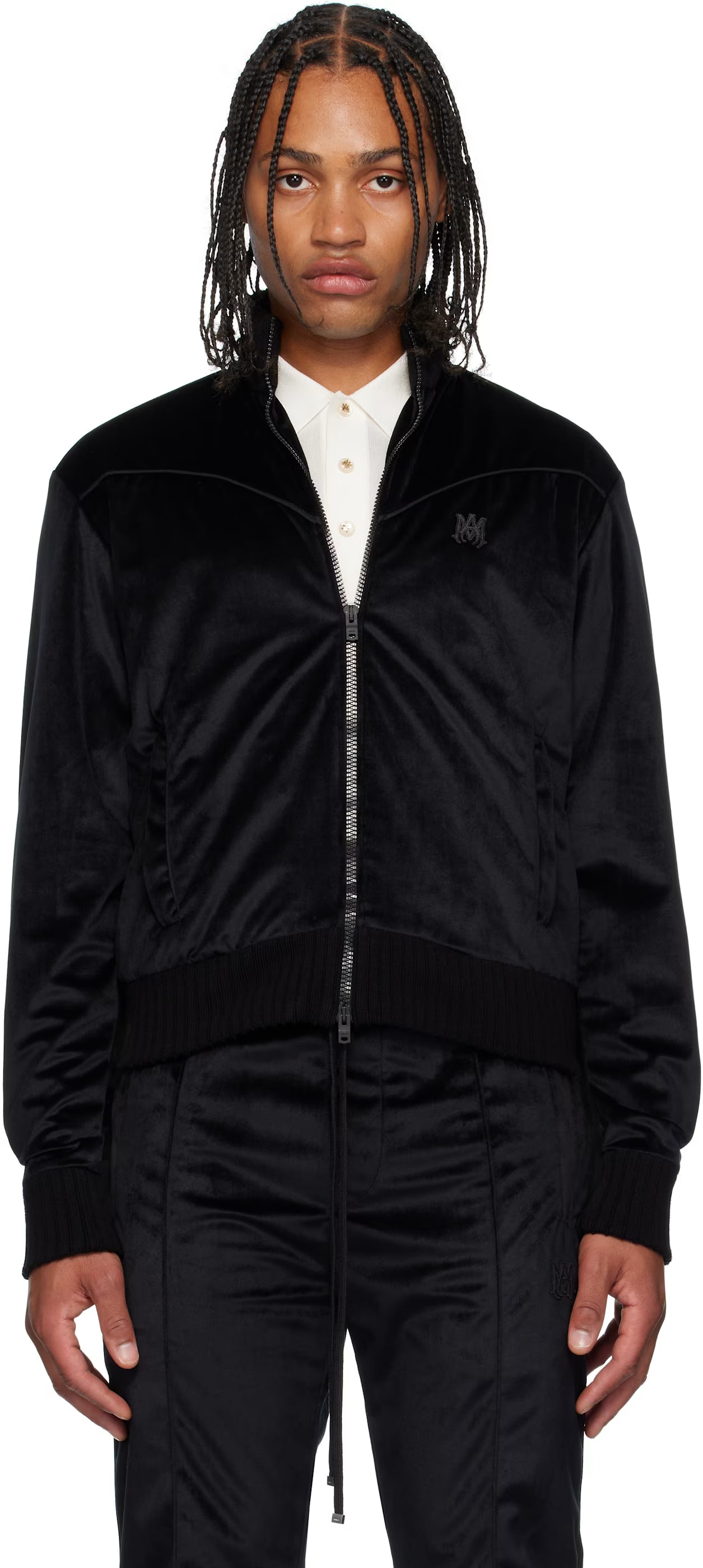 Black Velvet Track Jacket