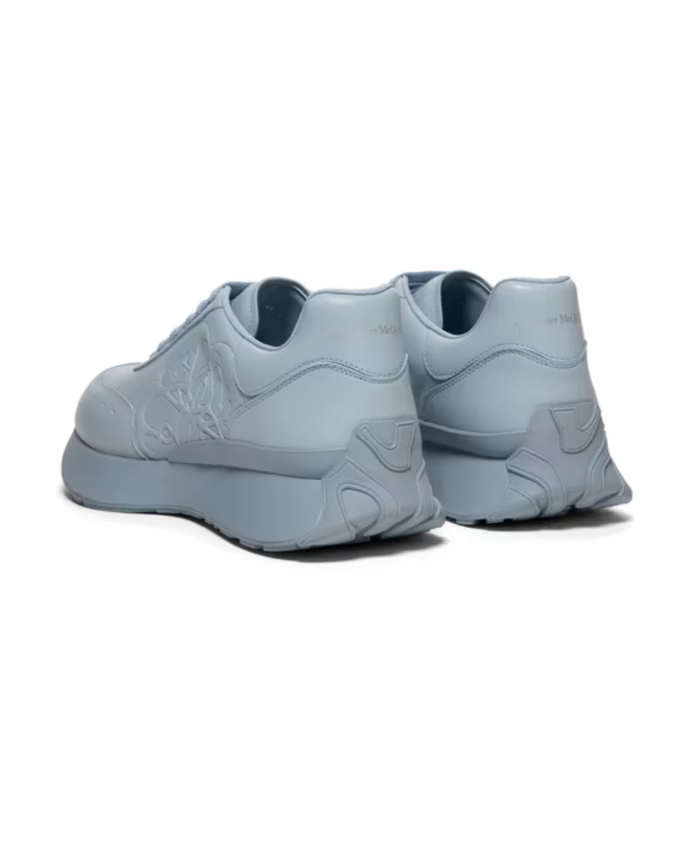 Blue Silver Sprint Runner Sneakers