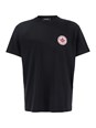 Dsquared2 Black T-Shirt with Chest Logo Application in Cotton Man