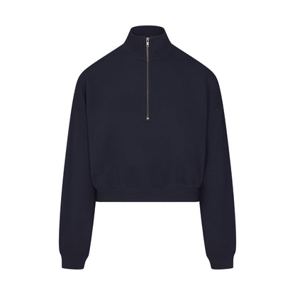 Drapey French Terry Half Zip