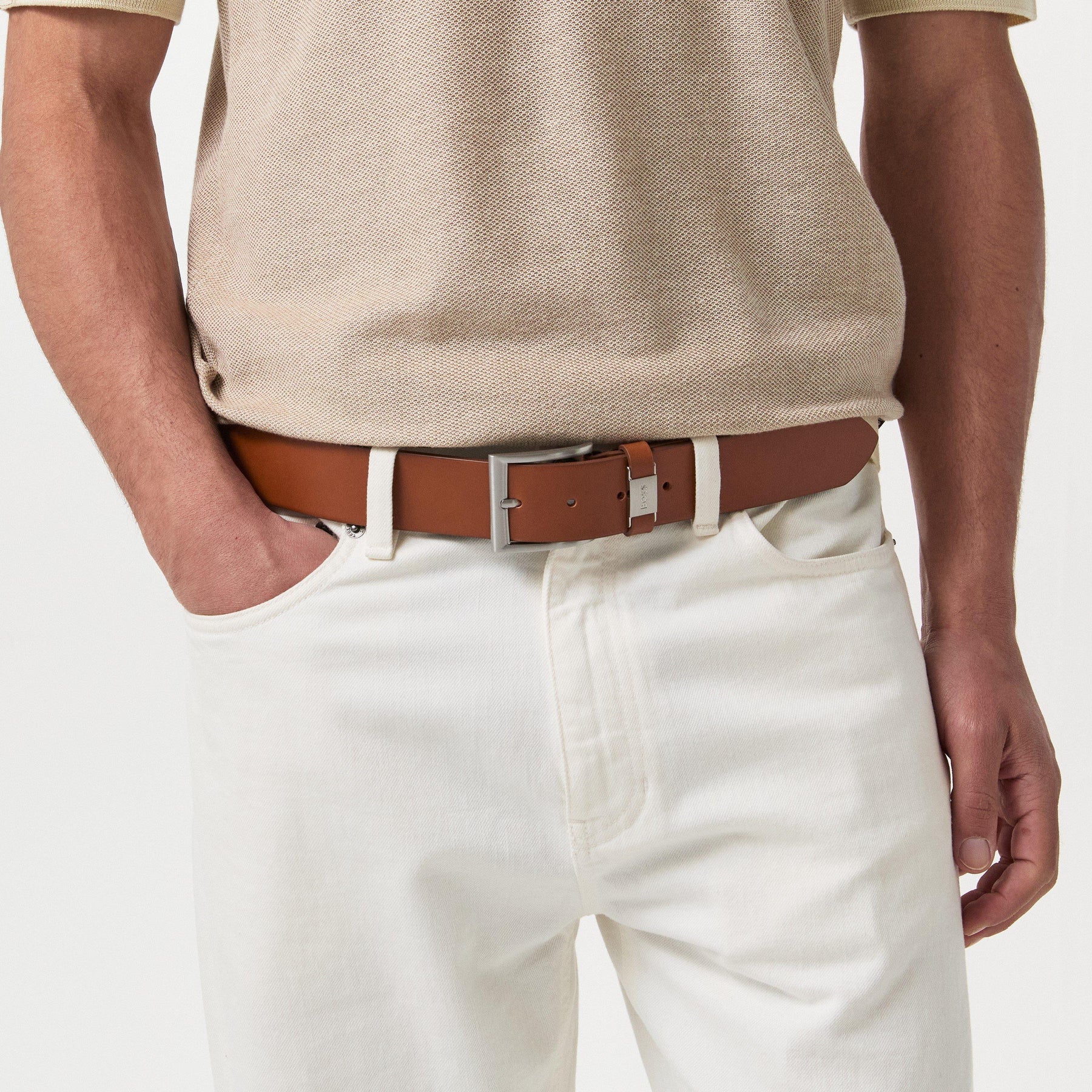 Men's Connio Leather Designer Belt