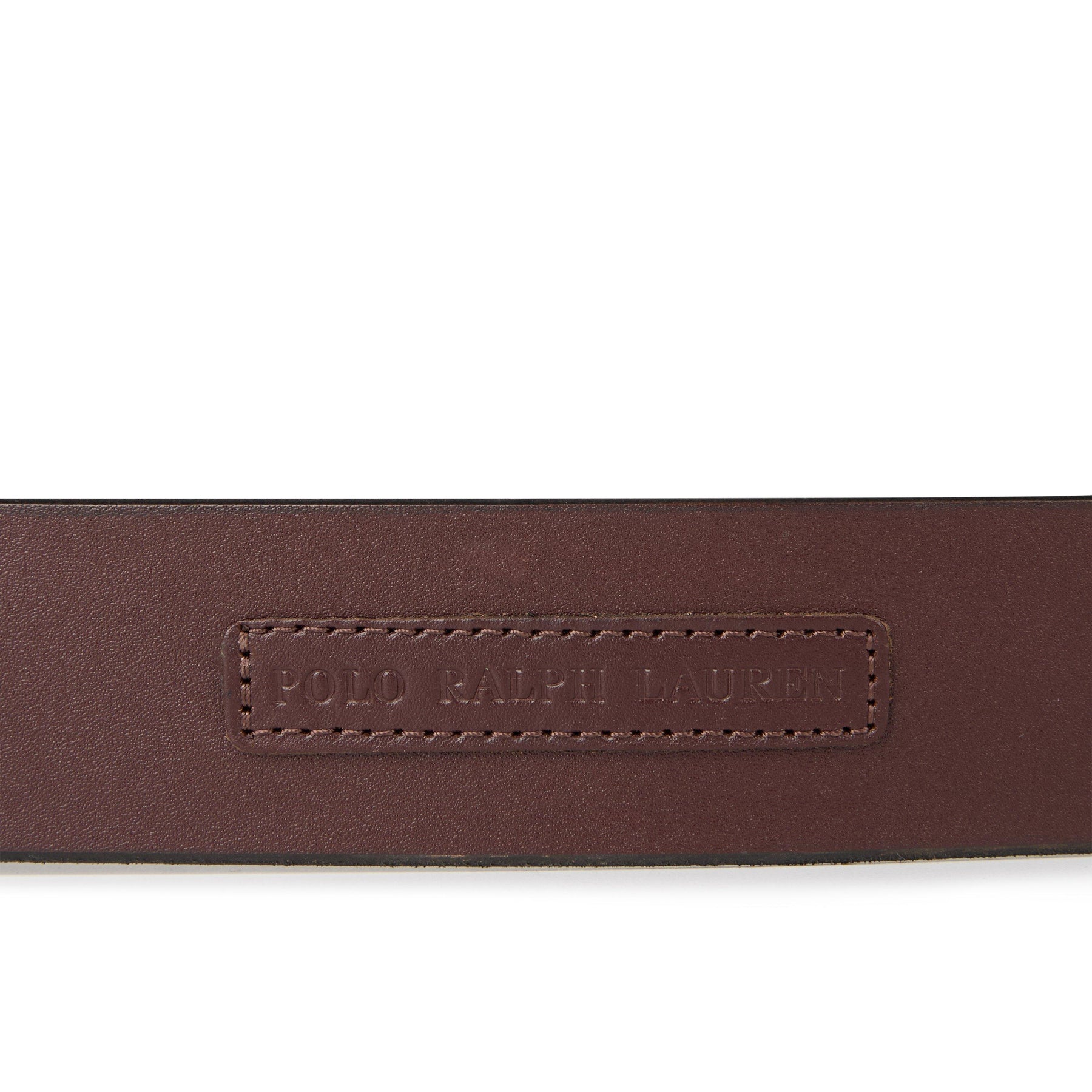 Logo Patch Leather Belt