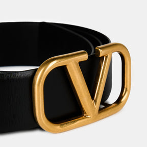 V Logo Signature Belt