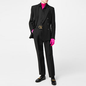 V Logo Signature Belt