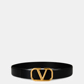 V Logo Signature Belt