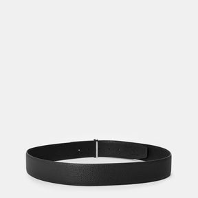 Men's Plain Leather Reversible T Buckle Belt