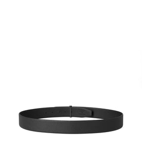 Men's Plain Leather Reversible T Buckle Belt