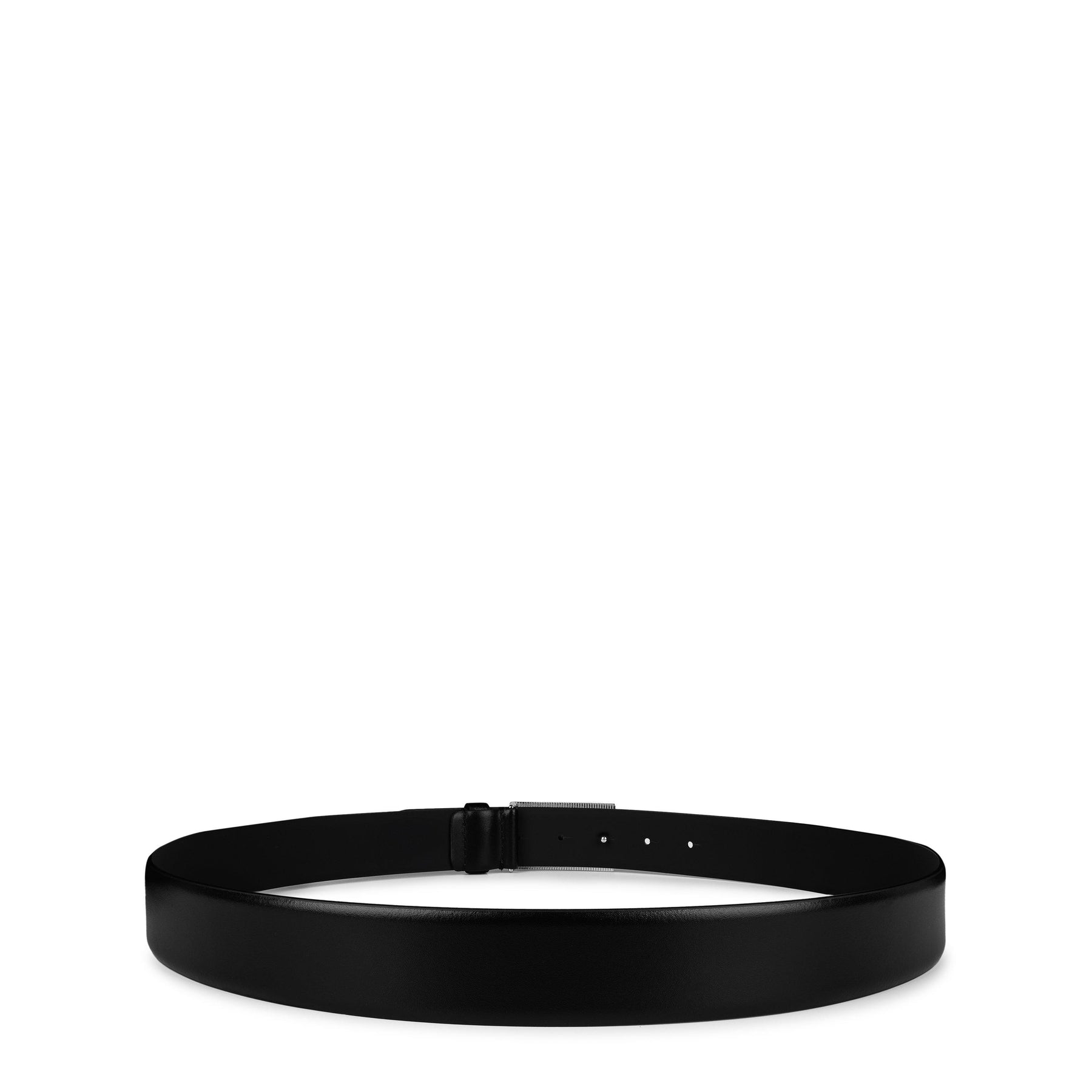 Men's Baxton Brushed Metal Plaque Belt