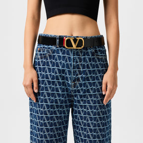 V Logo 4cm Reversible Belt