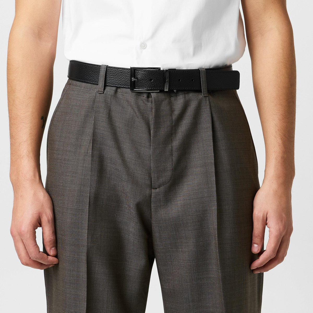 Men's Reversible Leather Belt