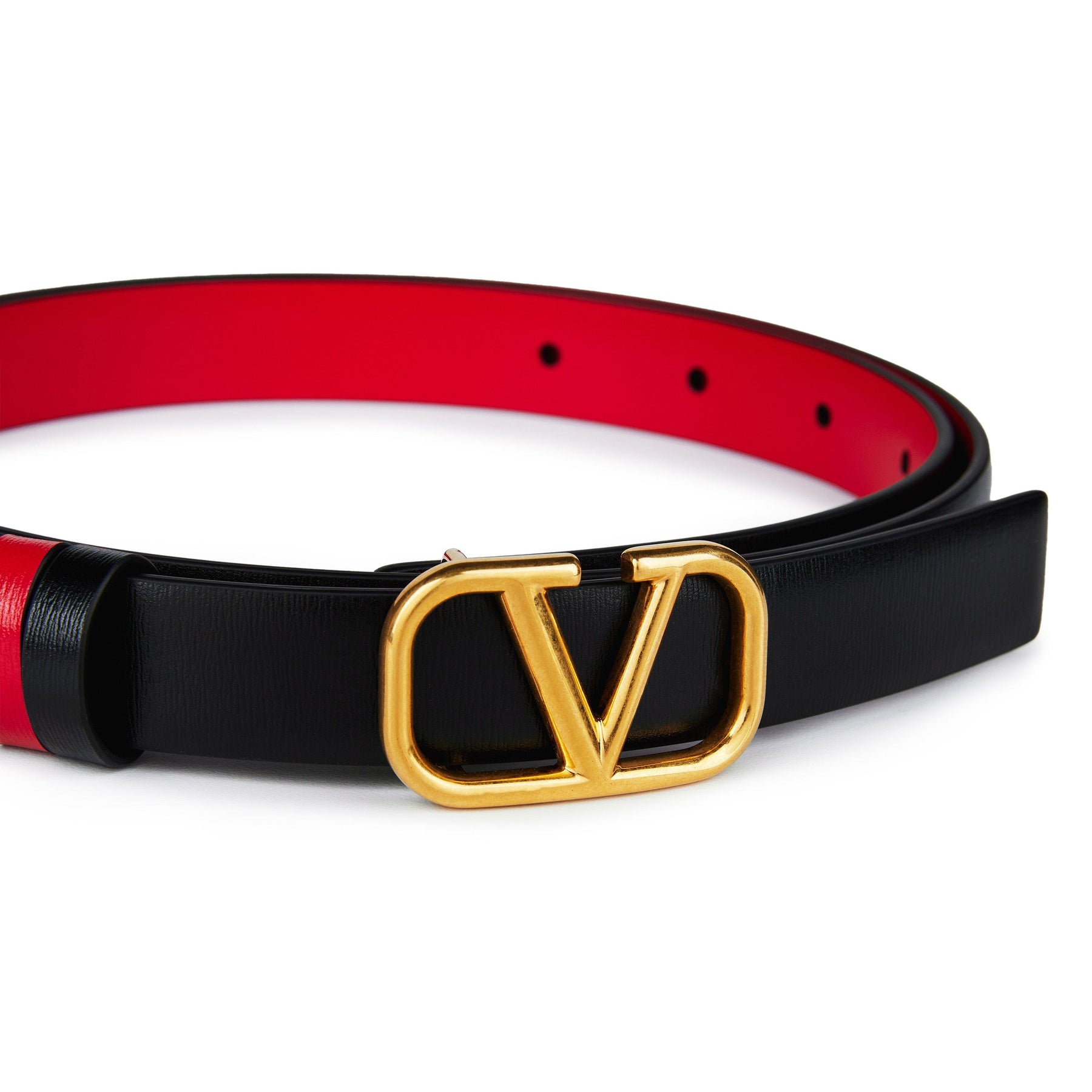 V Logo 2cm Reversible Belt
