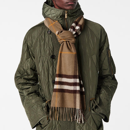 Check Cashmere Scarf
