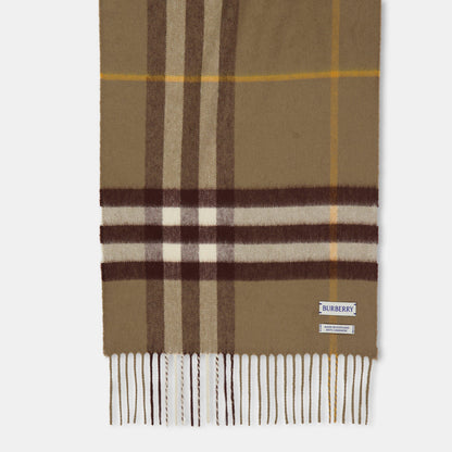 Check Cashmere Scarf