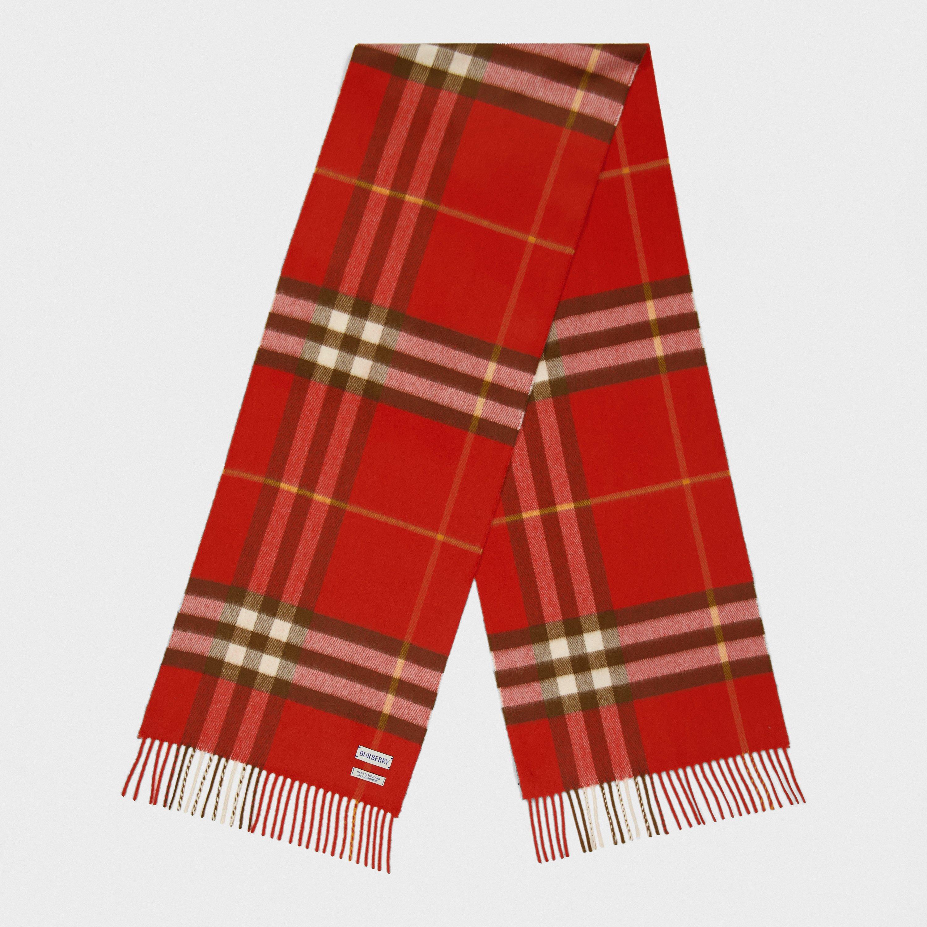 Check Cashmere Scarf