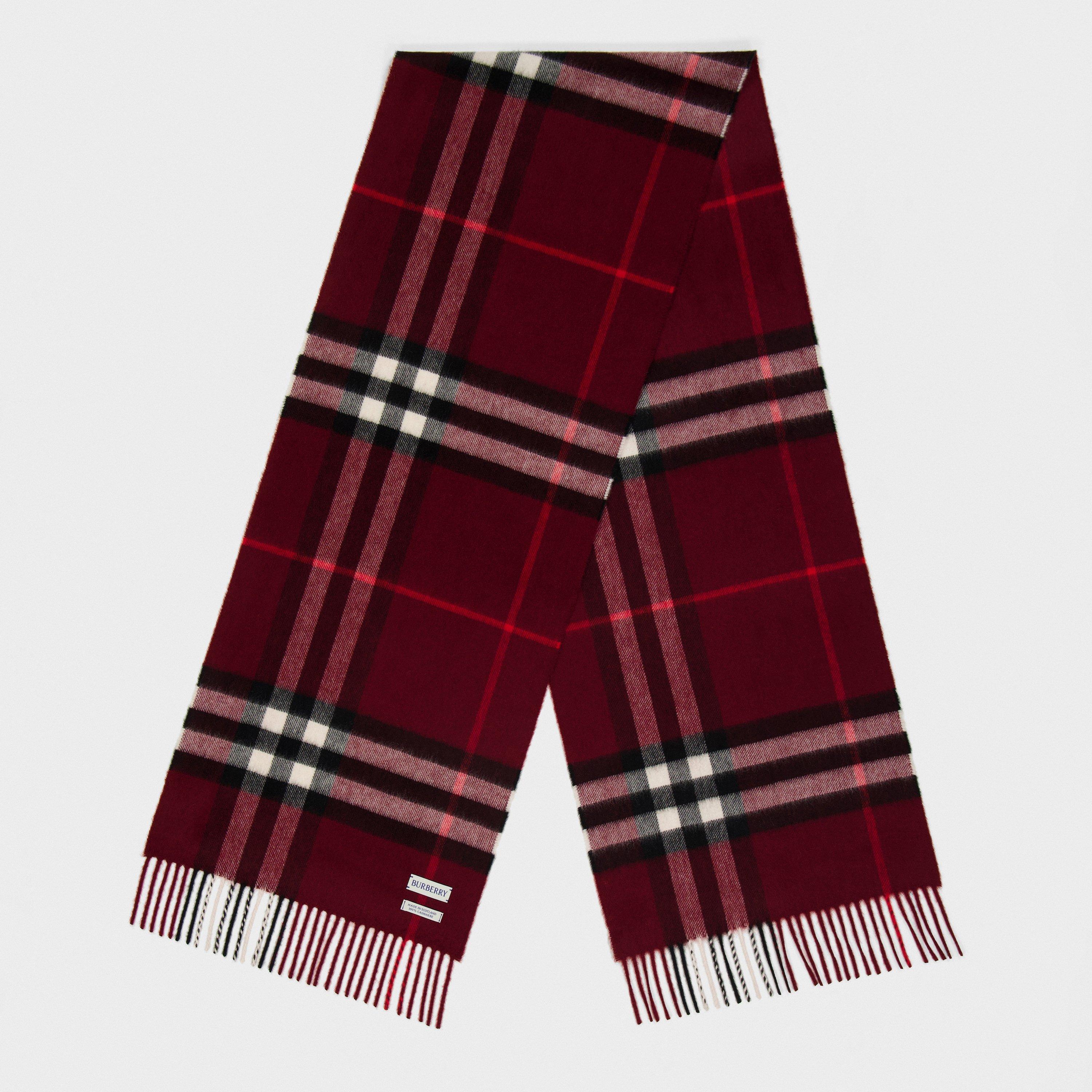 Check Cashmere Scarf
