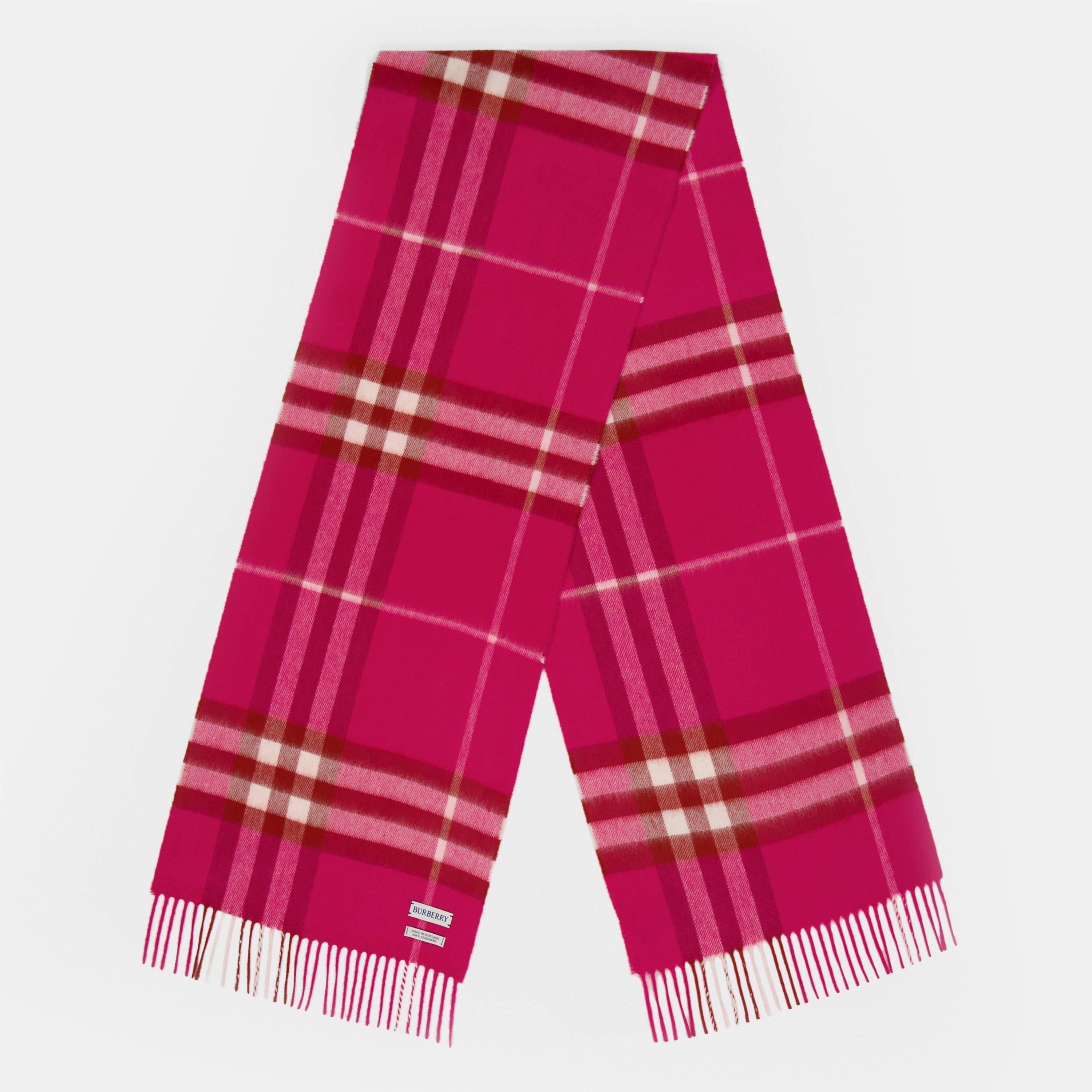 Check Cashmere Scarf