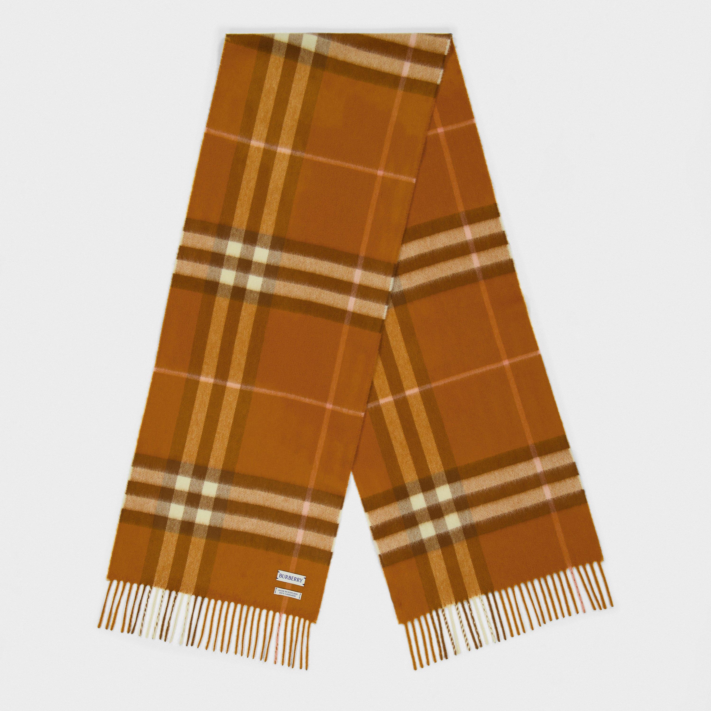 Check Cashmere Scarf